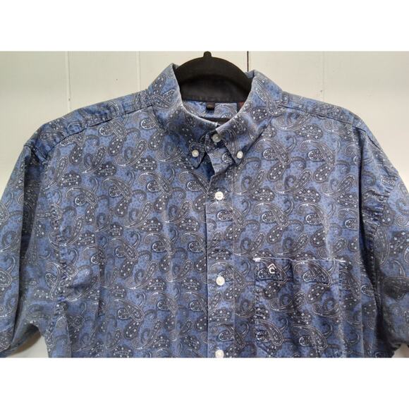 Rafter C Proflex Performance Menspaisley Print Button Down Shirt (Size Xl) - Picture 3 of 4